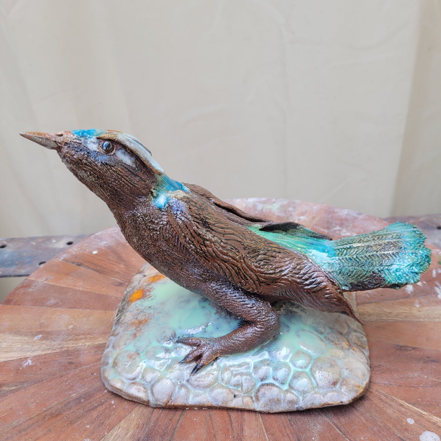 Blue Bird Fence Finial