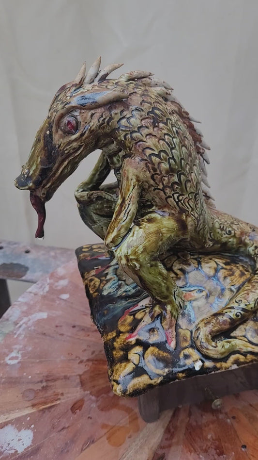 Fence Finial-Dragon #1