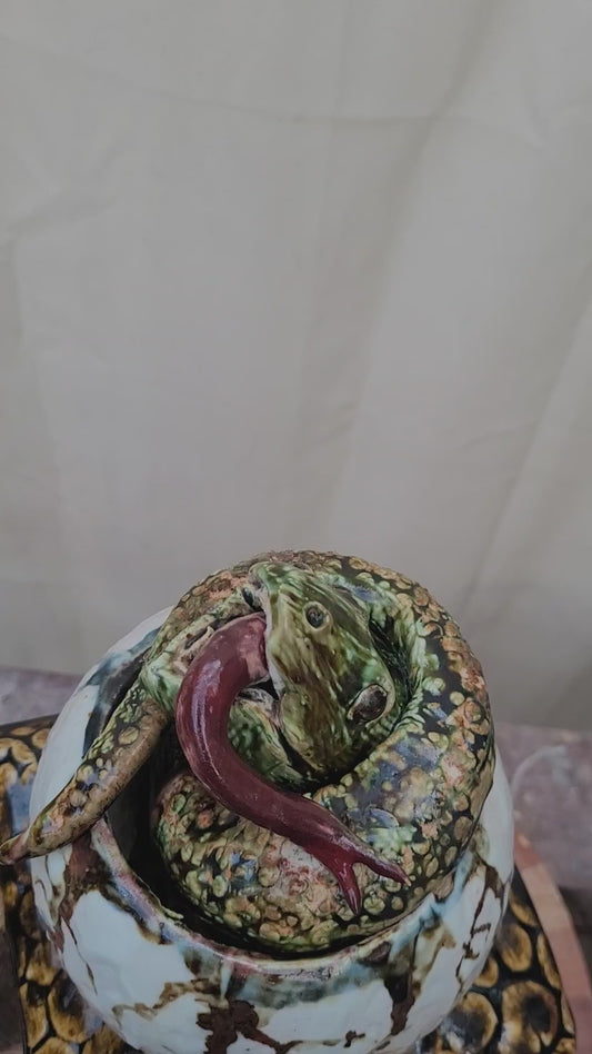 Fence Finial- Snake hatchling